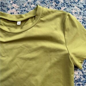 Silky Olive Green T-Shirt